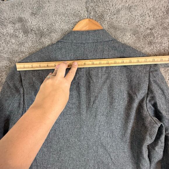 Stanley Blacker Jordan Marsh Gray Wool Blazer Sport Coat Jacket Gold Buttons - Picture 15 of 16